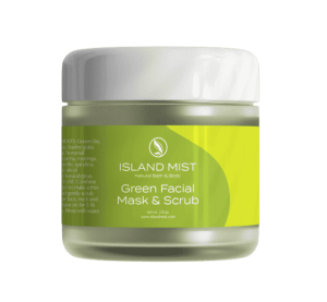 Green Facial Mask And Scrub