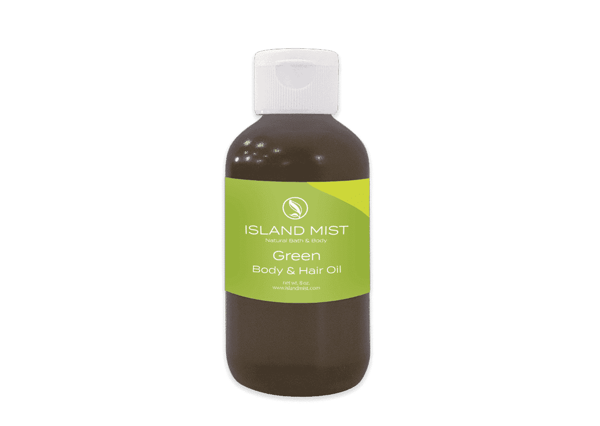 Green Body Hair Oil